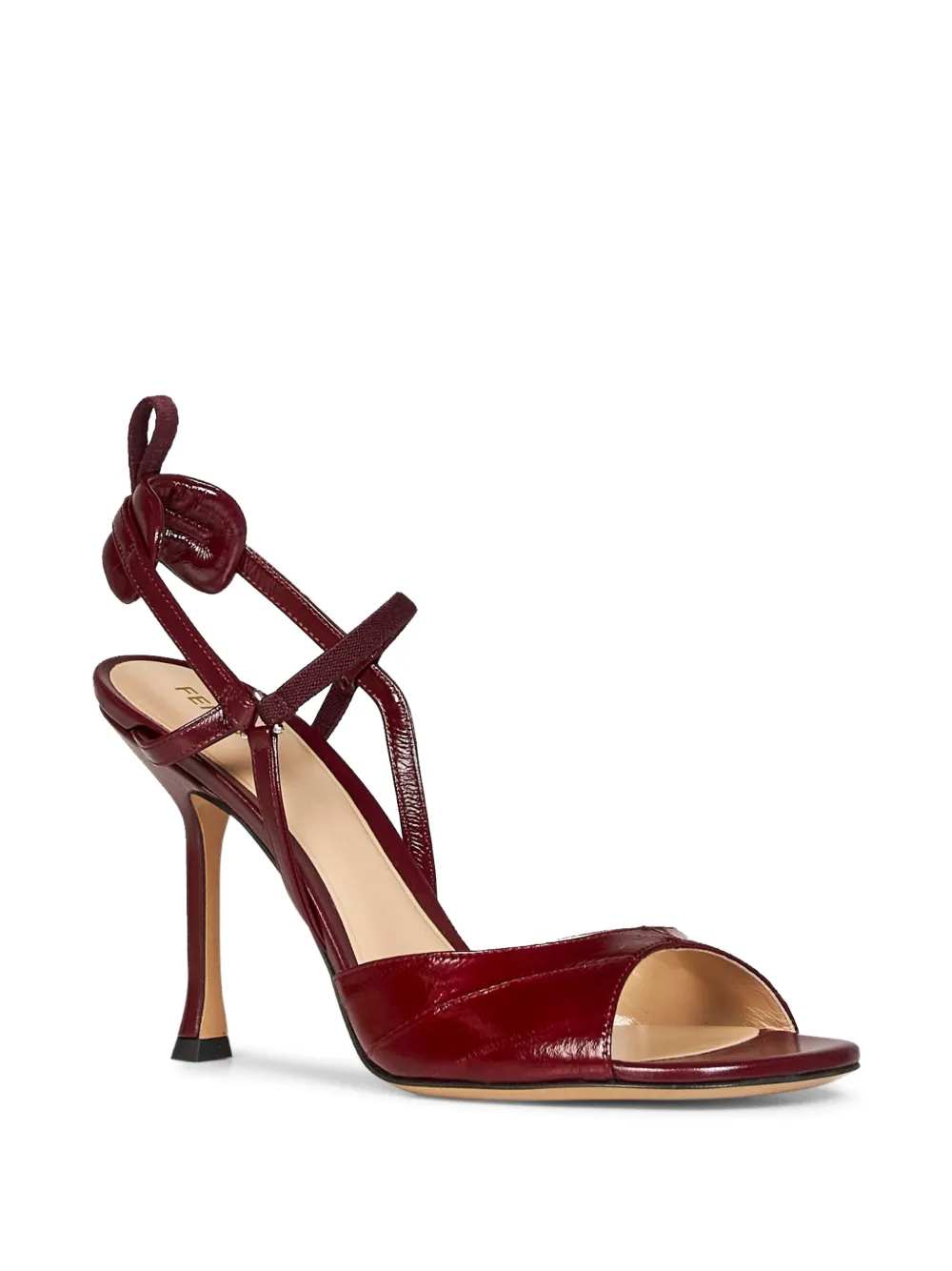 FENDI Very Colibrì leather sandals Rood