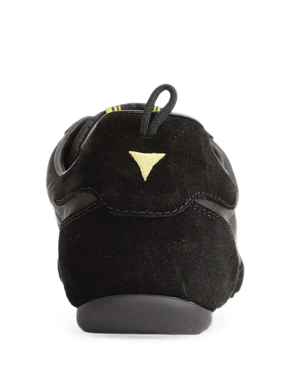 FENDI Wrap suede-panelled sneakers Zwart