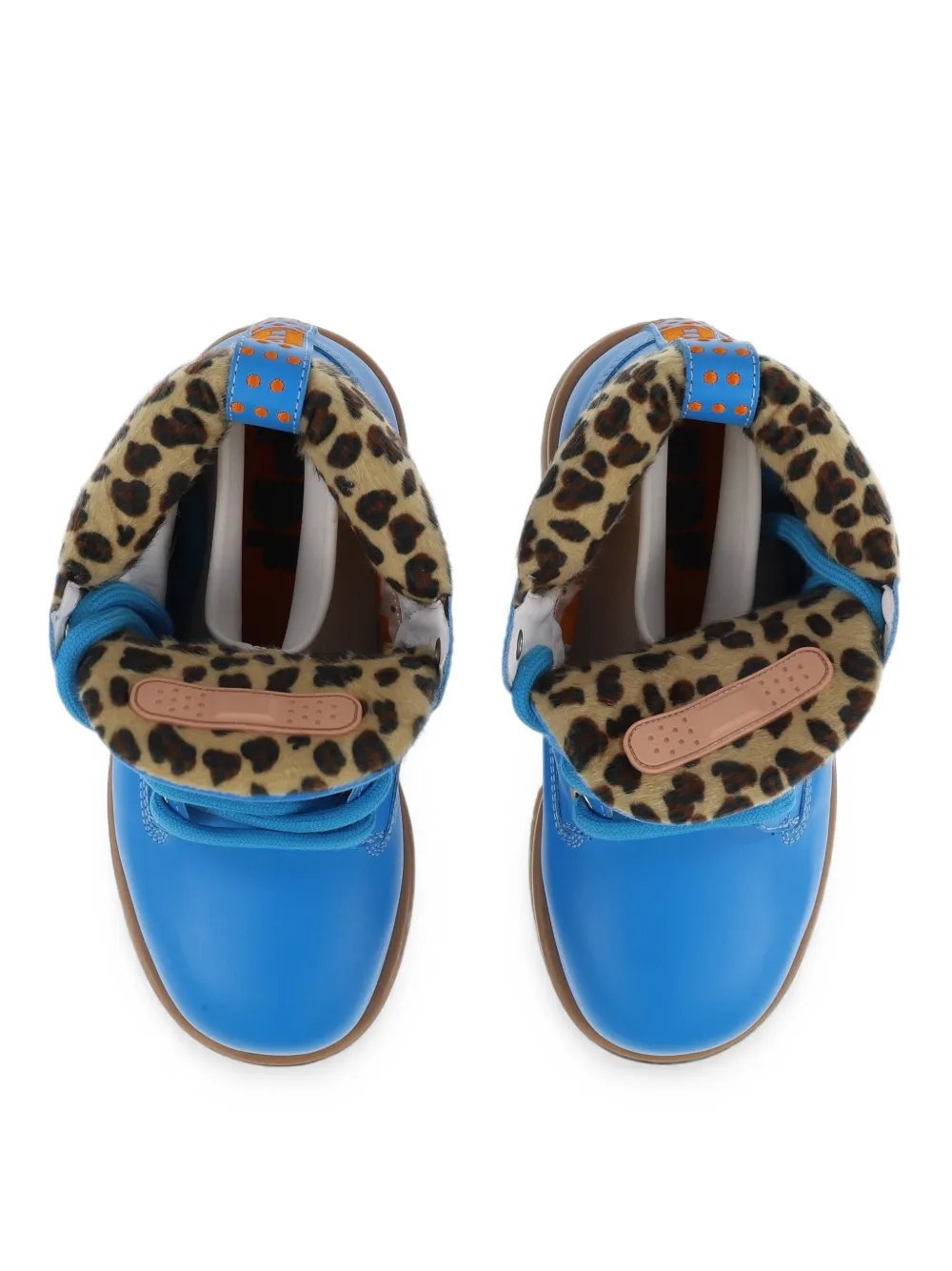 PDF Strada Low leopard-print boots Blauw