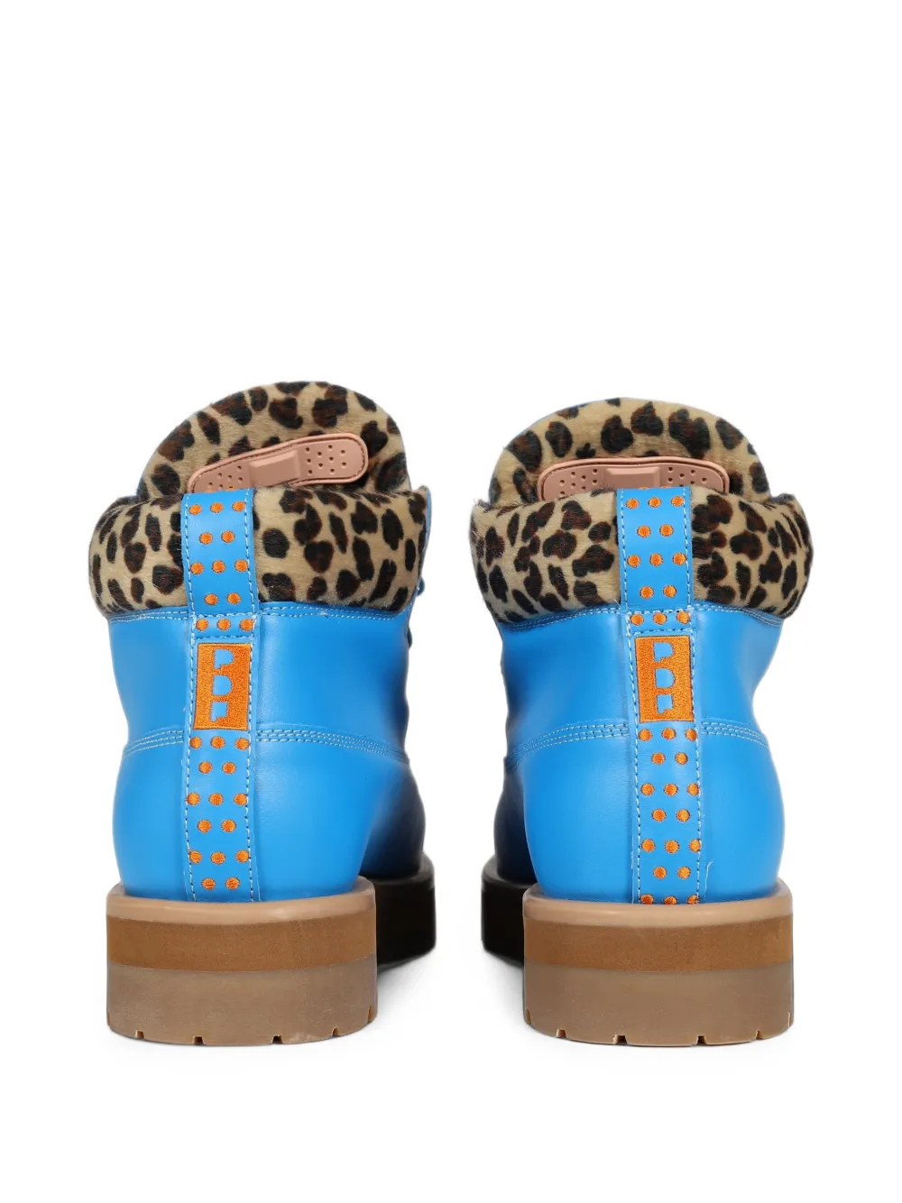 PDF Strada Low leopard-print boots Blauw