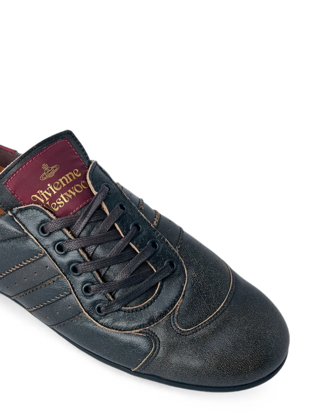 Vivienne Westwood Drunken leather sneakers Zwart