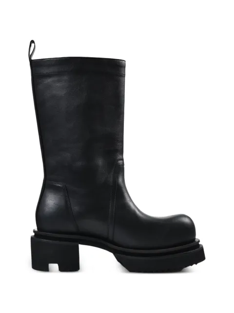 Rick Owens Bogun leather biker boots