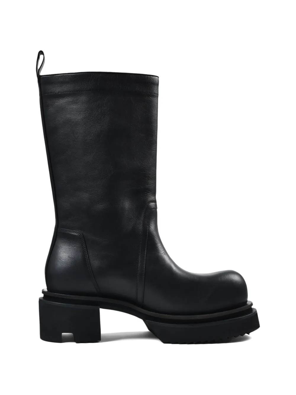 Rick Owens Bogun leather biker boots - Nero