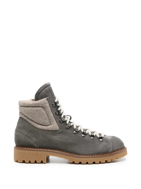 Eleventy suede panelled ankle boots