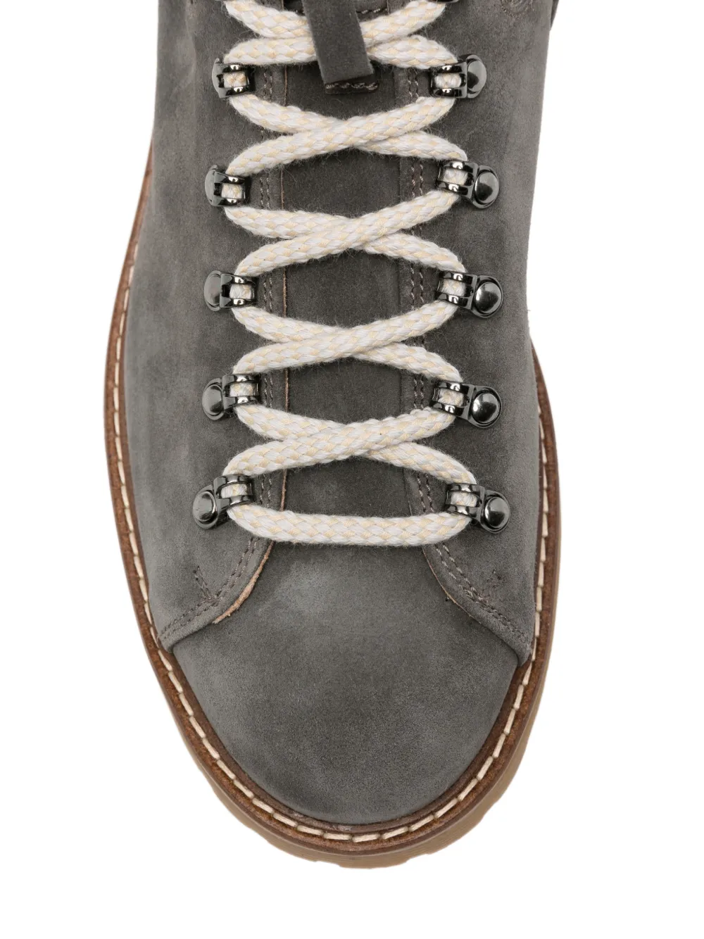 Eleventy suede panelled ankle boots Grijs