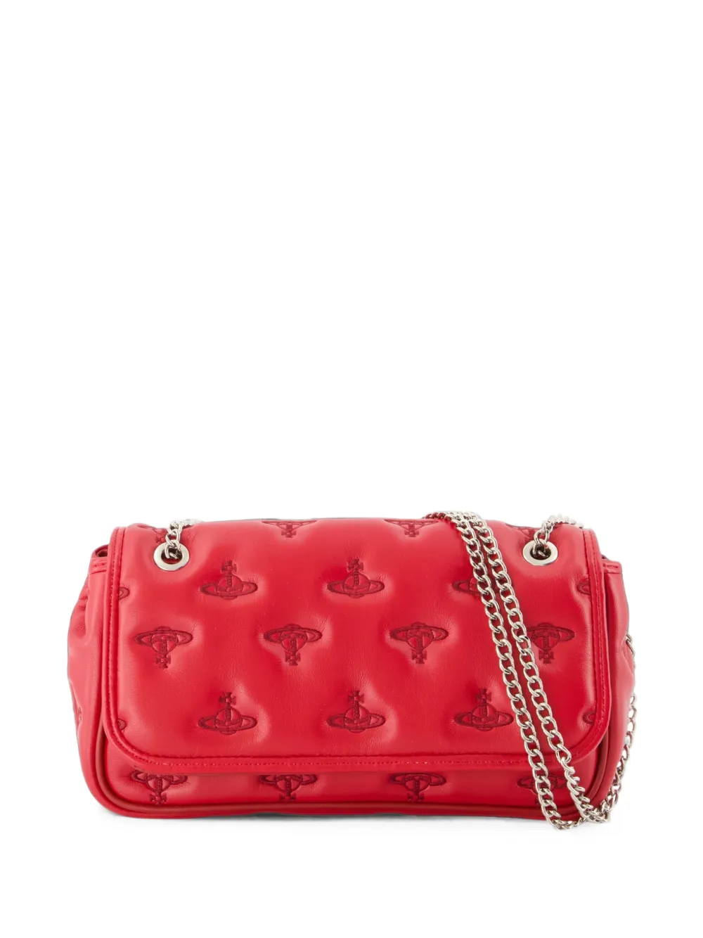 Vivienne Westwood Borsa a tracolla con catena - Rosso