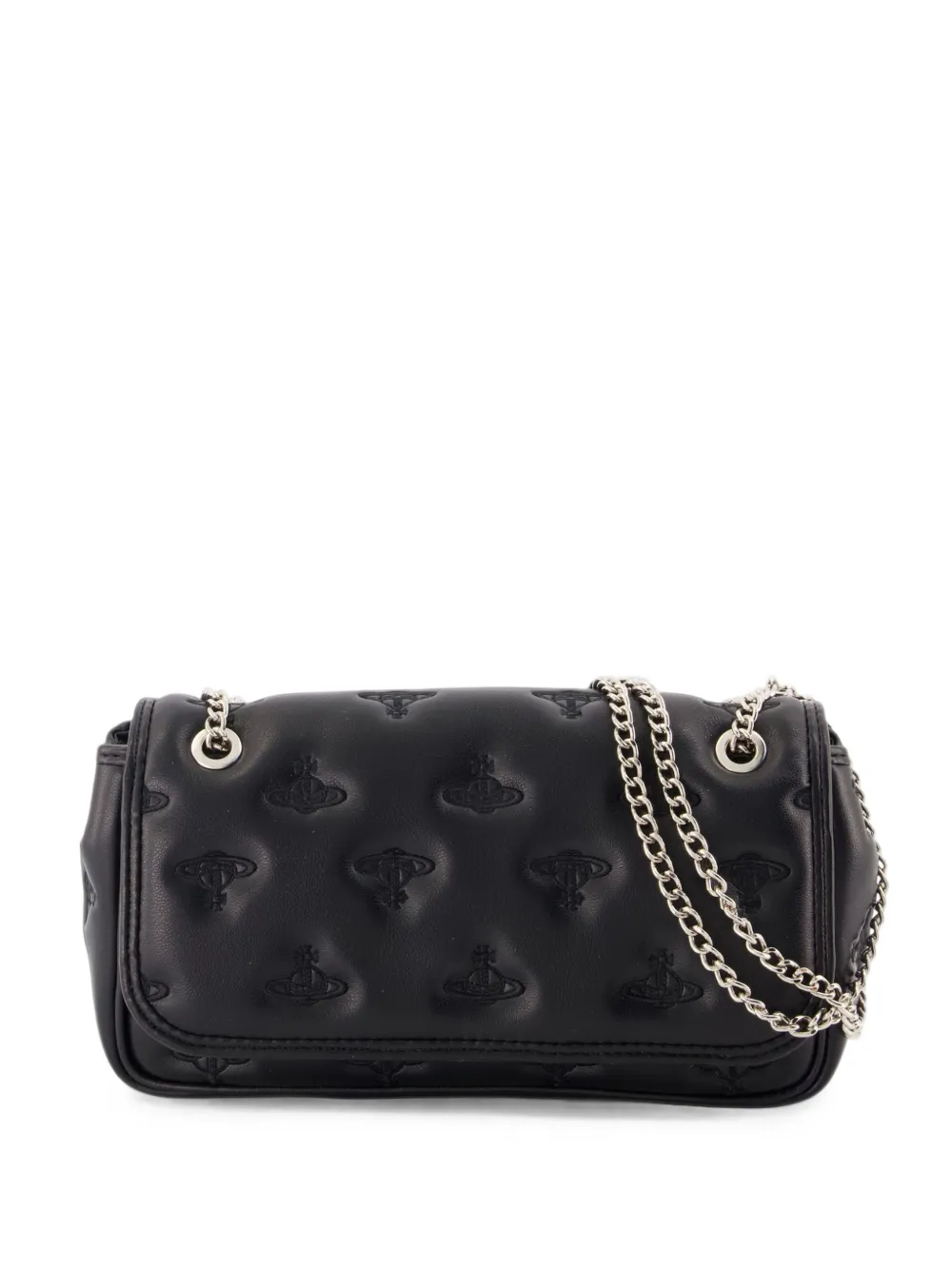 Vivienne Westwood Chain Orb-quilted shoulder bag - Nero