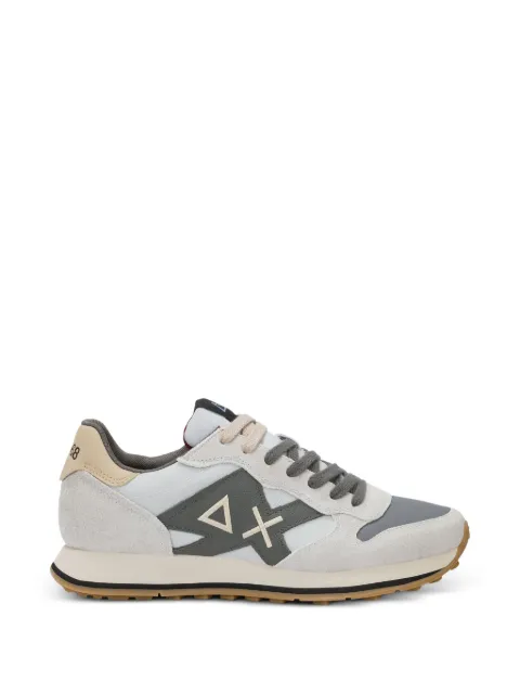 Sun68 logo-patch suede-panel sneakers