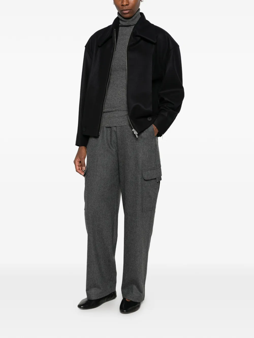 Fabiana Filippi elasticated cargo pants Grijs