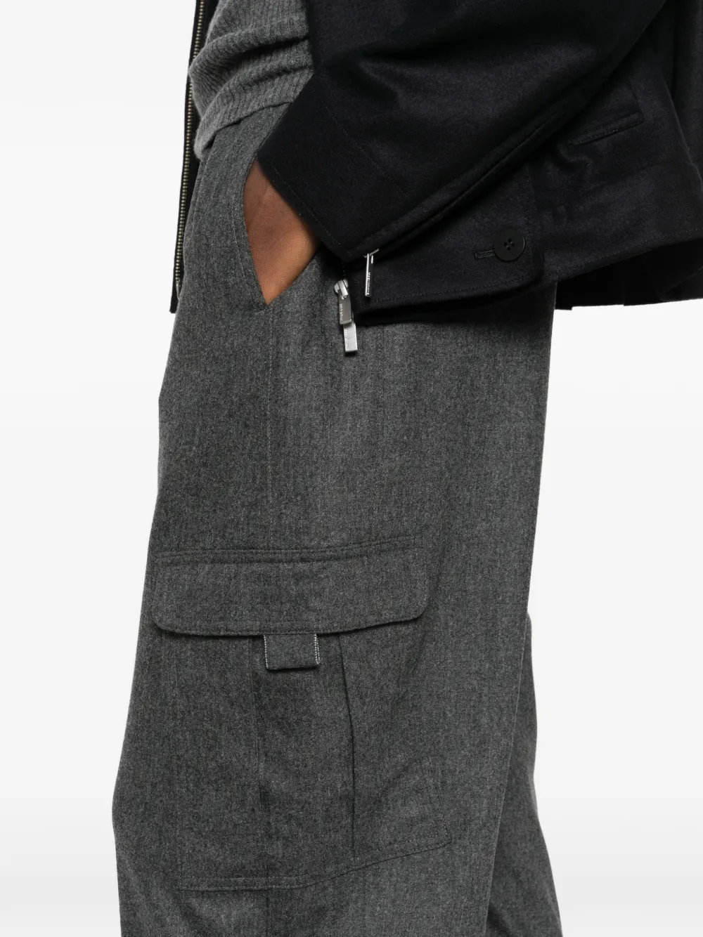 Fabiana Filippi elasticated cargo pants Grijs
