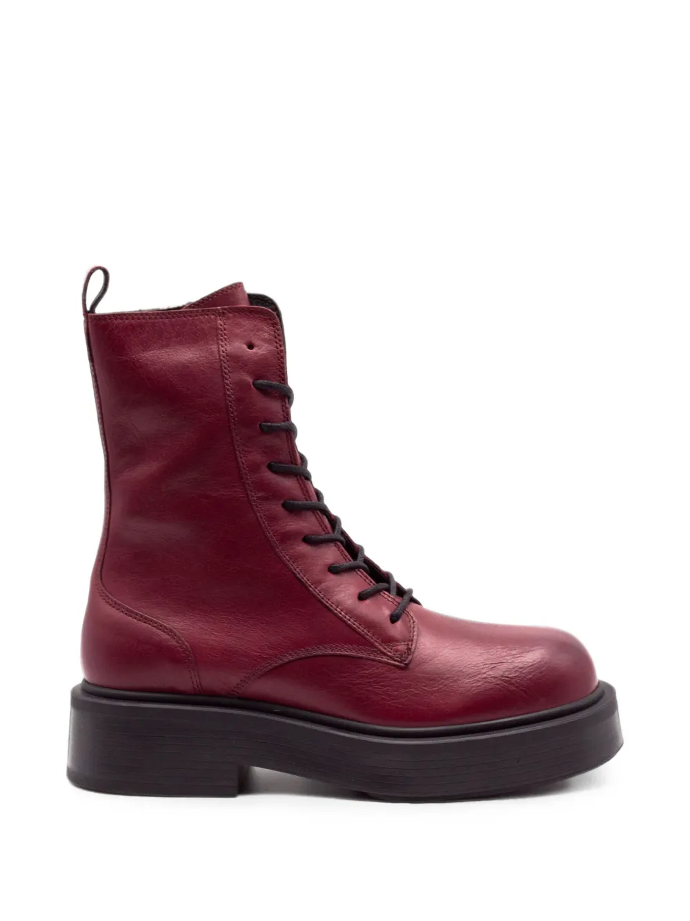 Vic Matie lace-up leather ankle boots Rood