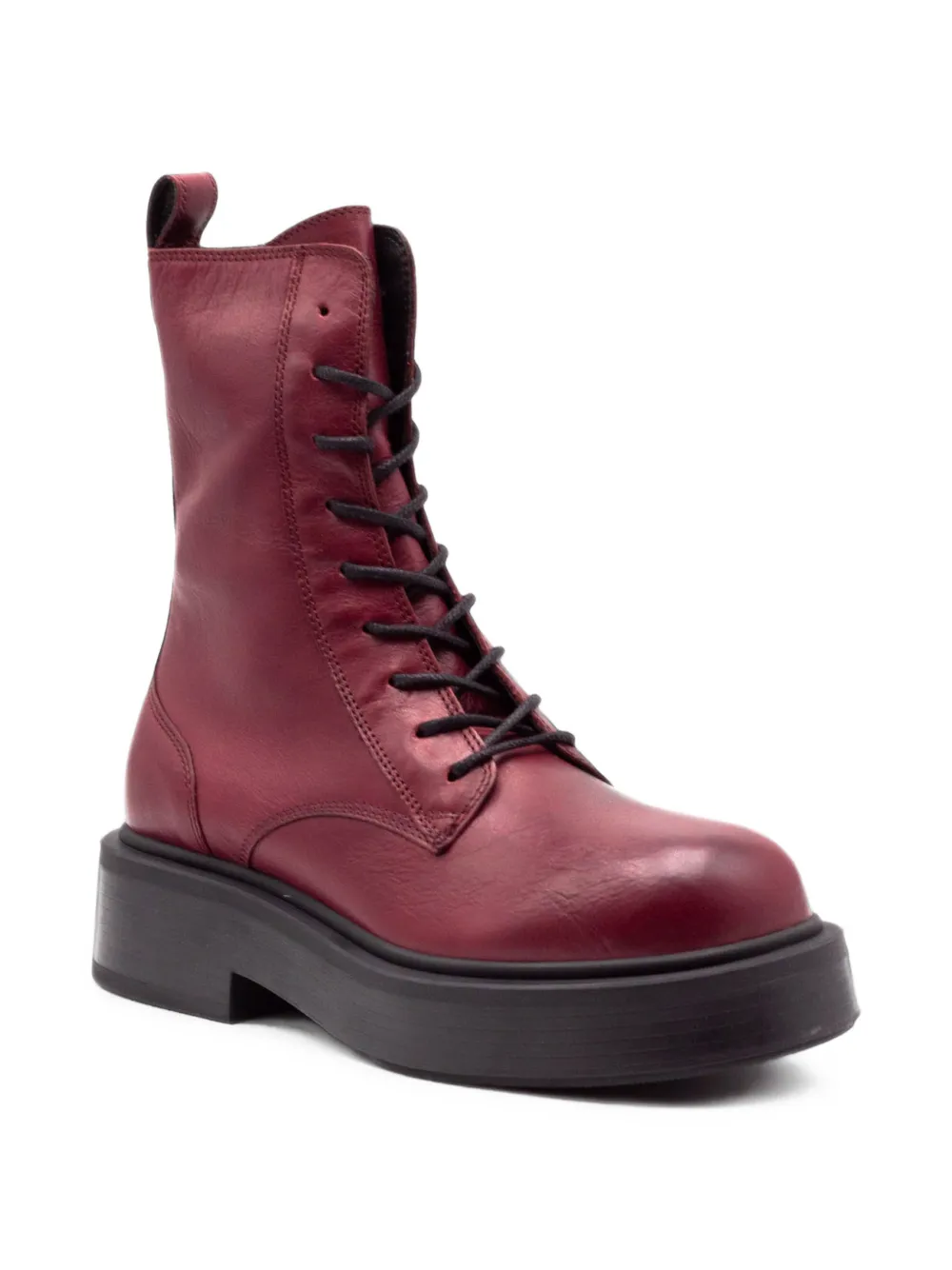 Vic Matie lace-up leather ankle boots Rood