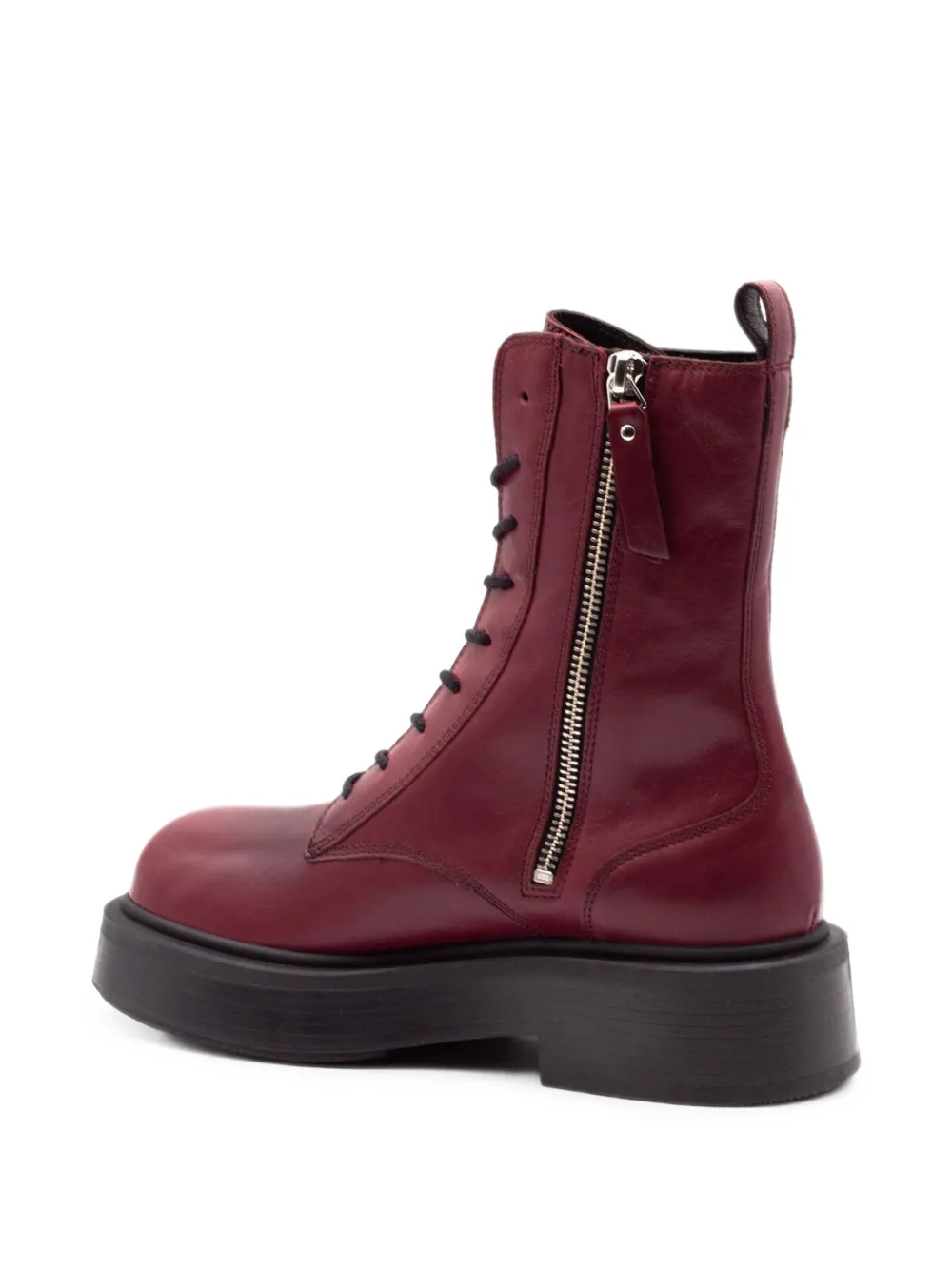 Vic Matie lace-up leather ankle boots Rood