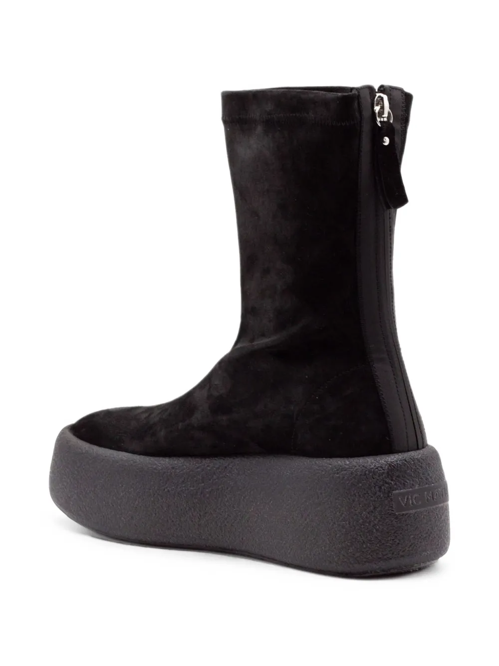 Vic Matie F04 Creppy platform ankle boots Zwart
