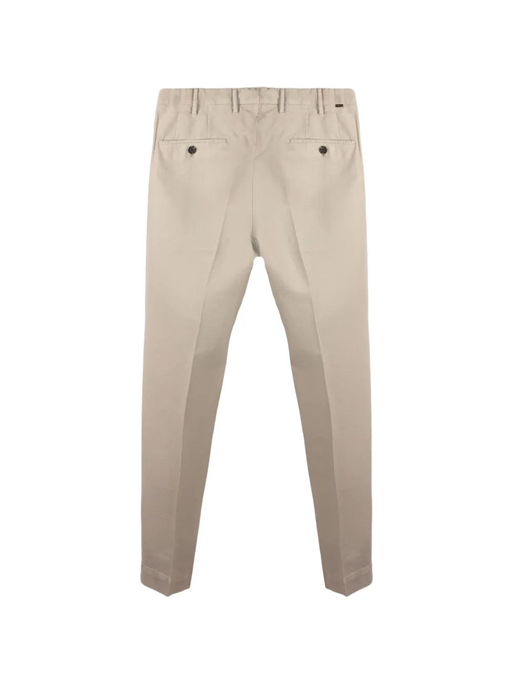 Incotex Plooibroek met toelopende pijpen Beige