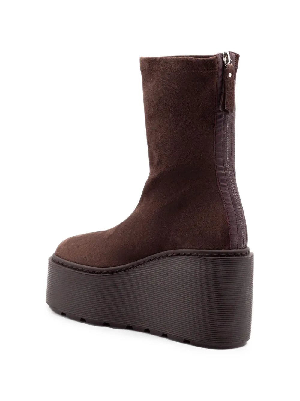 Vic Matie F20 Zeppa wedge suede ankle boots Bruin