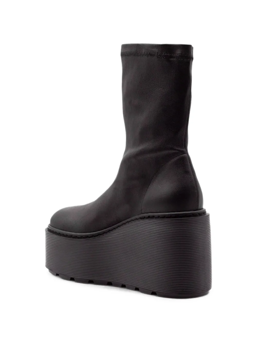Vic Matie platform leather ankle boots Zwart