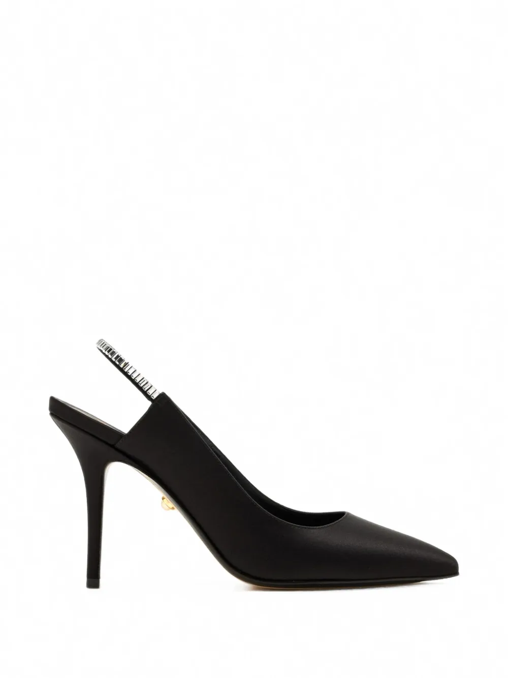 Alevì Danielle crystal-embellished slingback pumps Zwart