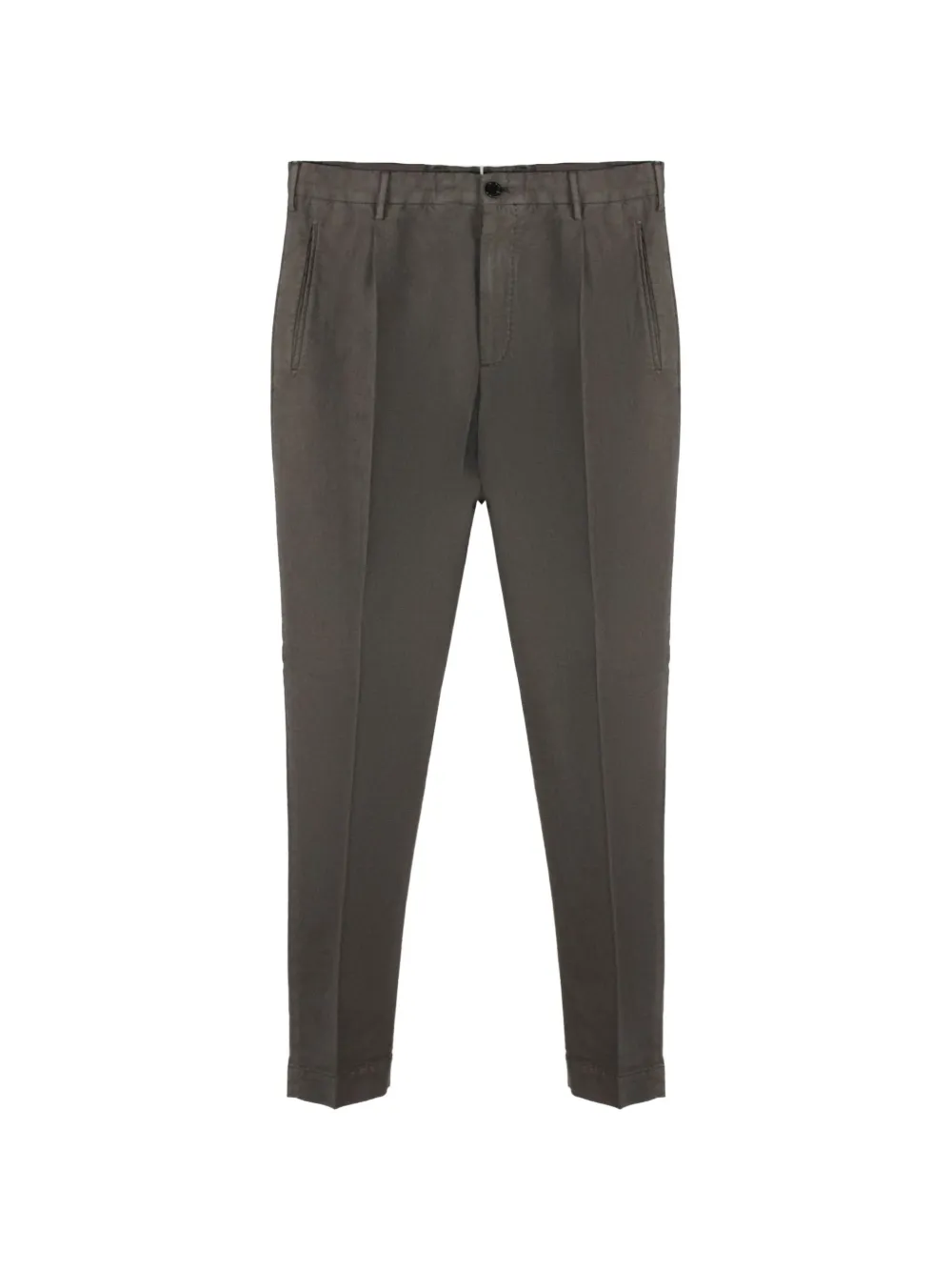 Incotex pleated twill trousers - Grigio