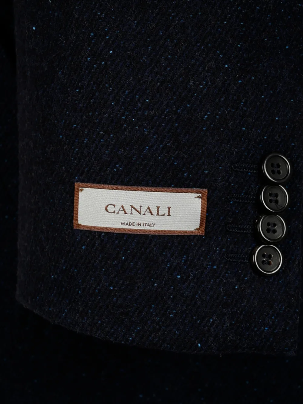 Canali Jas met enkele rij knopen Blauw