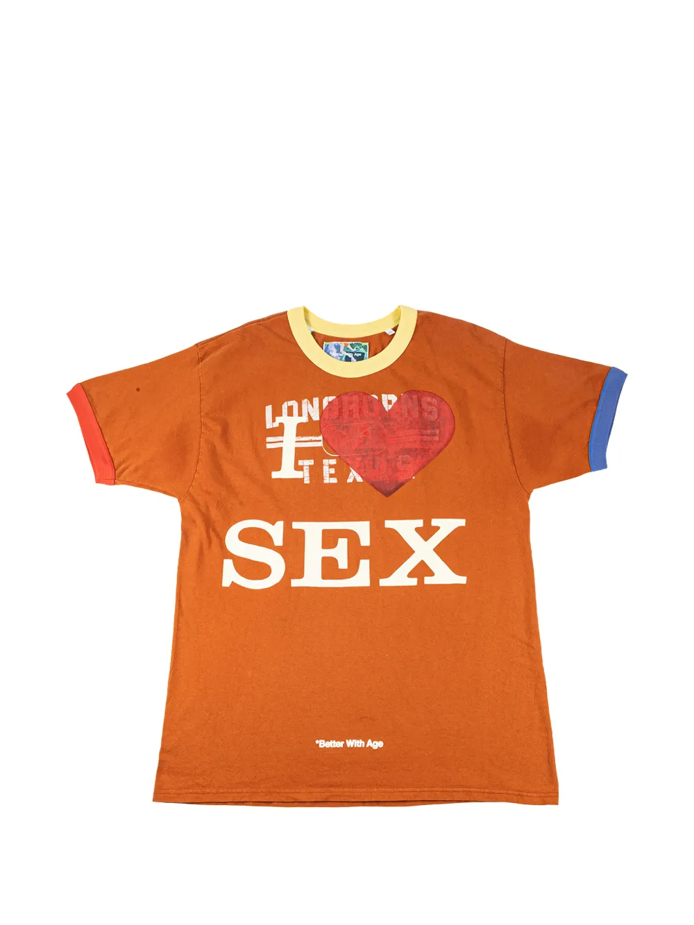Better With Age Knoxville Ringer T-shirt In Orange