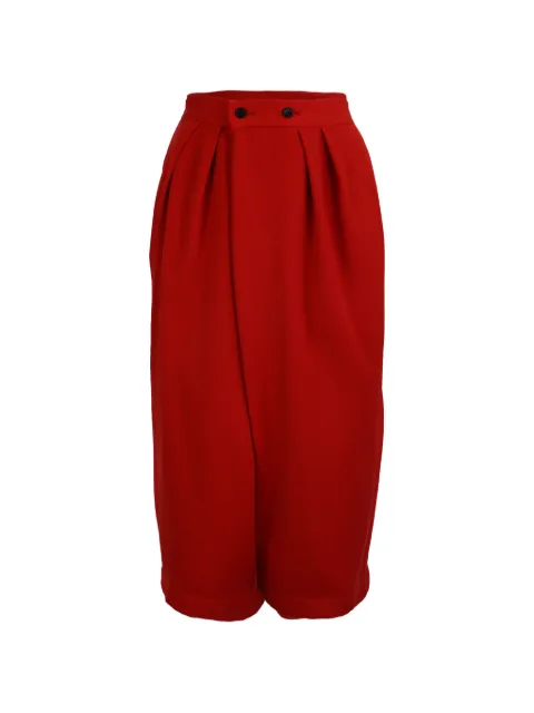 Comme Des Garçons Pre-Owned 1988 pleated cropped trousers