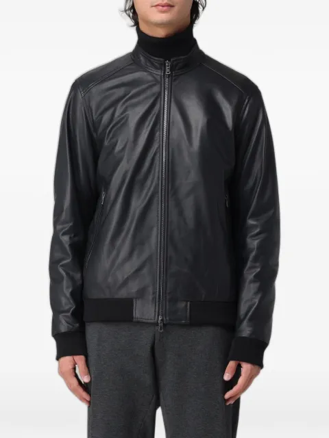  XC leather bomber jacket