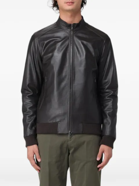  XC leather bomber jacket