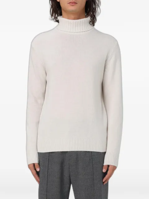  XC roll-neck ribbed-trim sweater