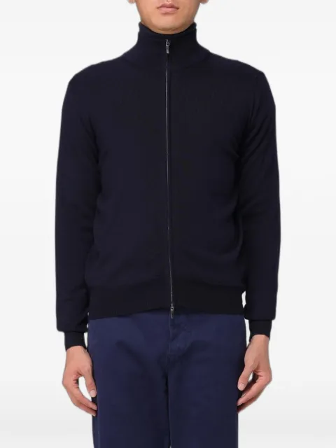 XC zip-up merino-wool cardigan