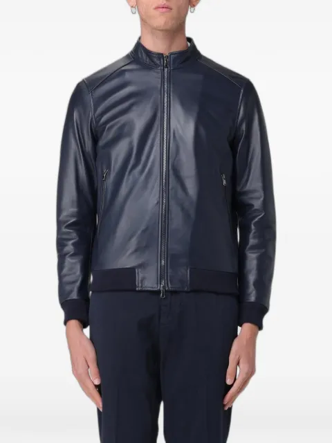  XC leather bomber jacket