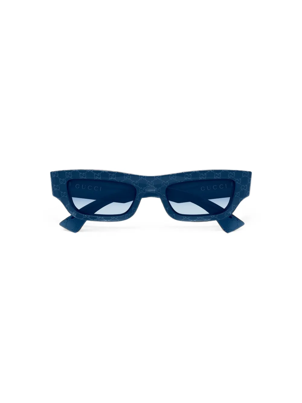 Gucci Eyewear GG Supreme zonnebril met rechthoekig montuur Blauw