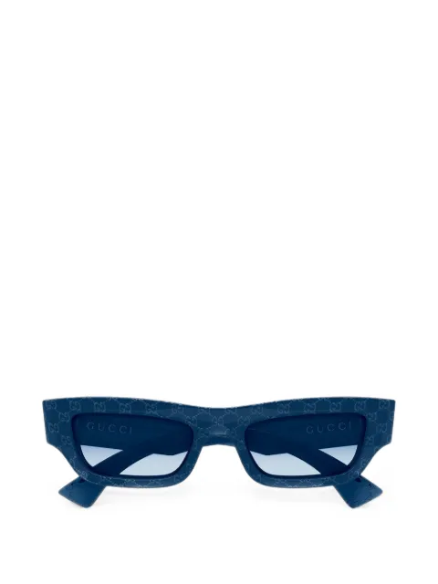 Gucci GG Supreme rectangle-frame sunglasses