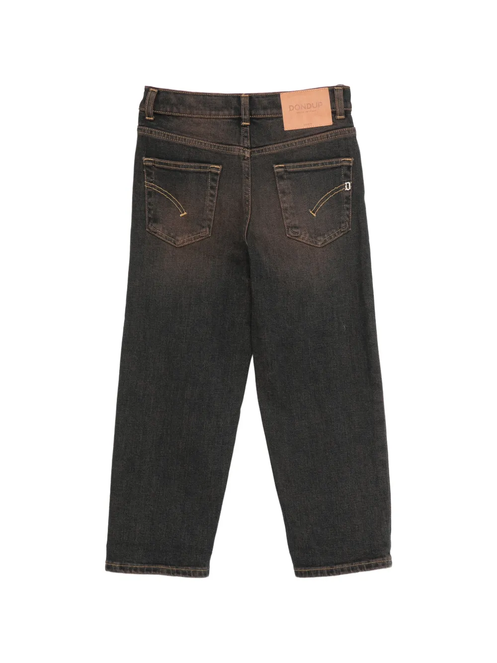 DONDUP KIDS Andrew straight jeans met vervaagd effect Bruin