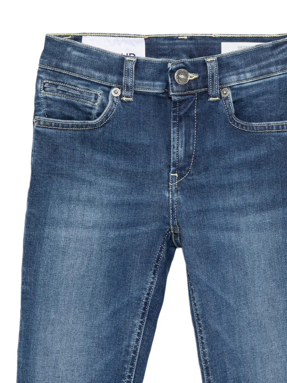 DONDUP KIDS George faded-effect jeans Blauw