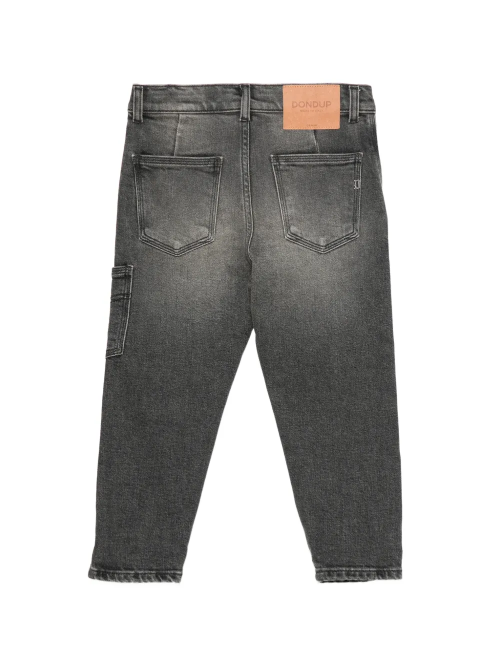 DONDUP KIDS Paco jeans met vervaagd effect en cargo zak Grijs