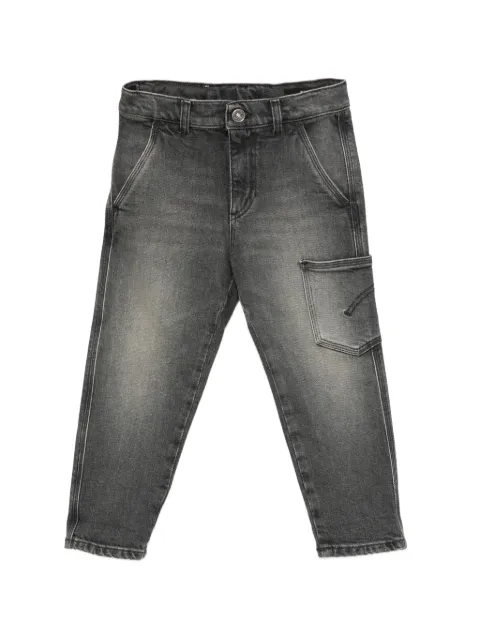 DONDUP KIDS Paco faded-effect cargo-pocket jeans