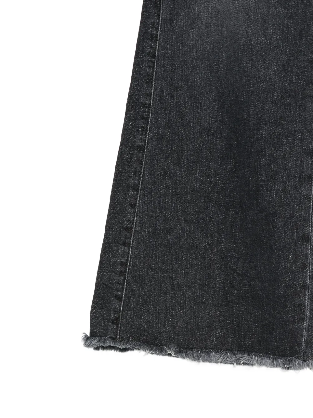 DONDUP KIDS Flaire flared jeans met franje zoom Zwart