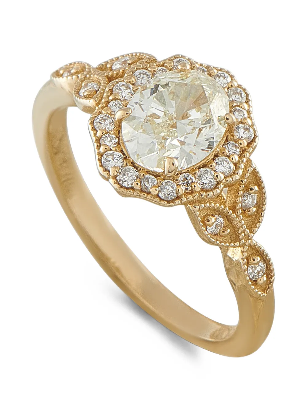 LB Exclusive diamond halo ring - Oro