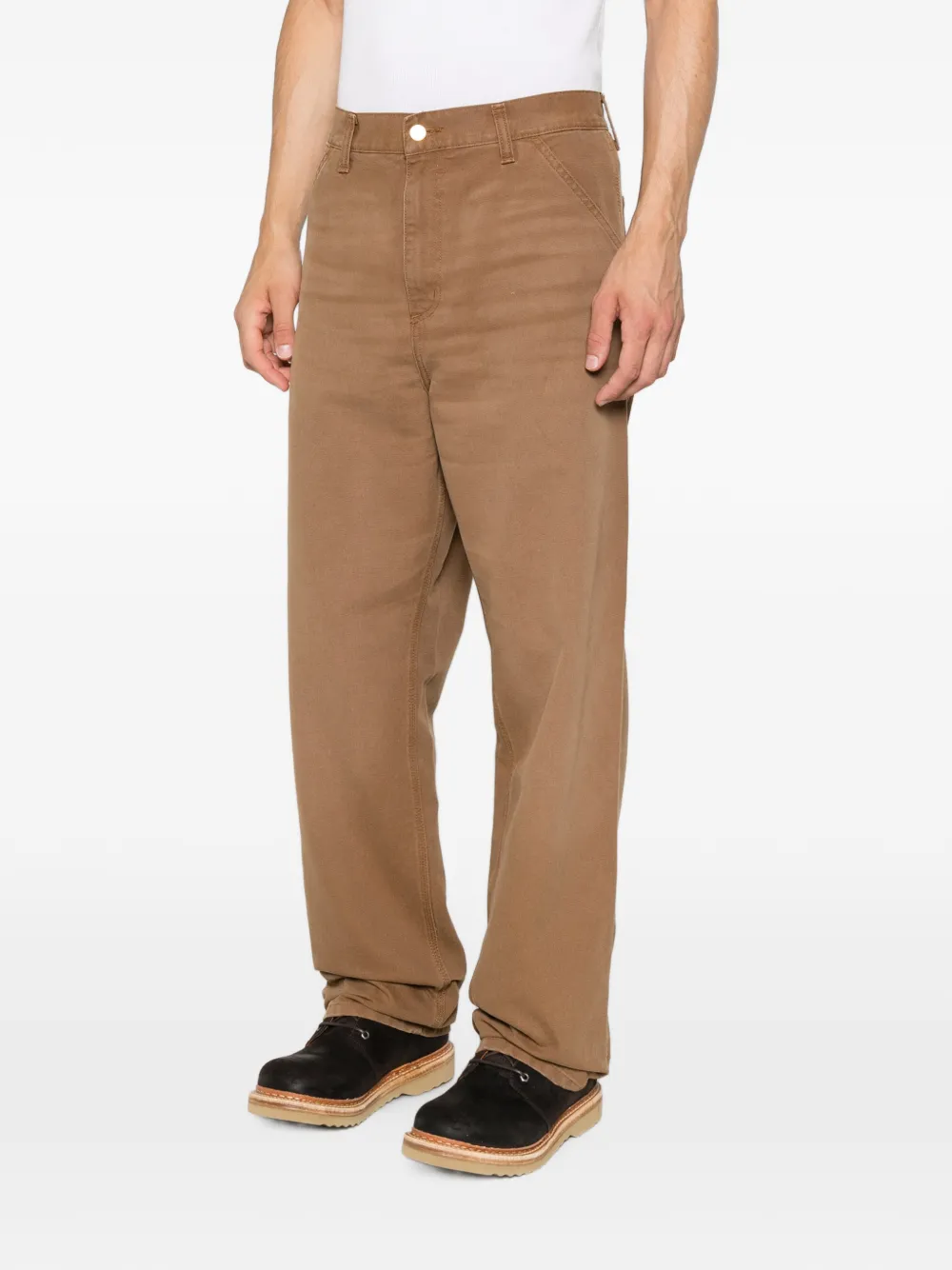 Carhartt WIP Trainingsbroek van biologisch katoen Bruin