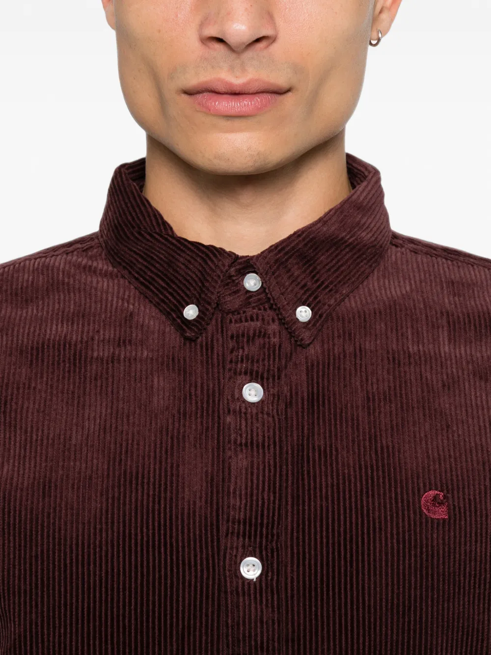 Carhartt WIP Ribfluwelen overhemd Paars