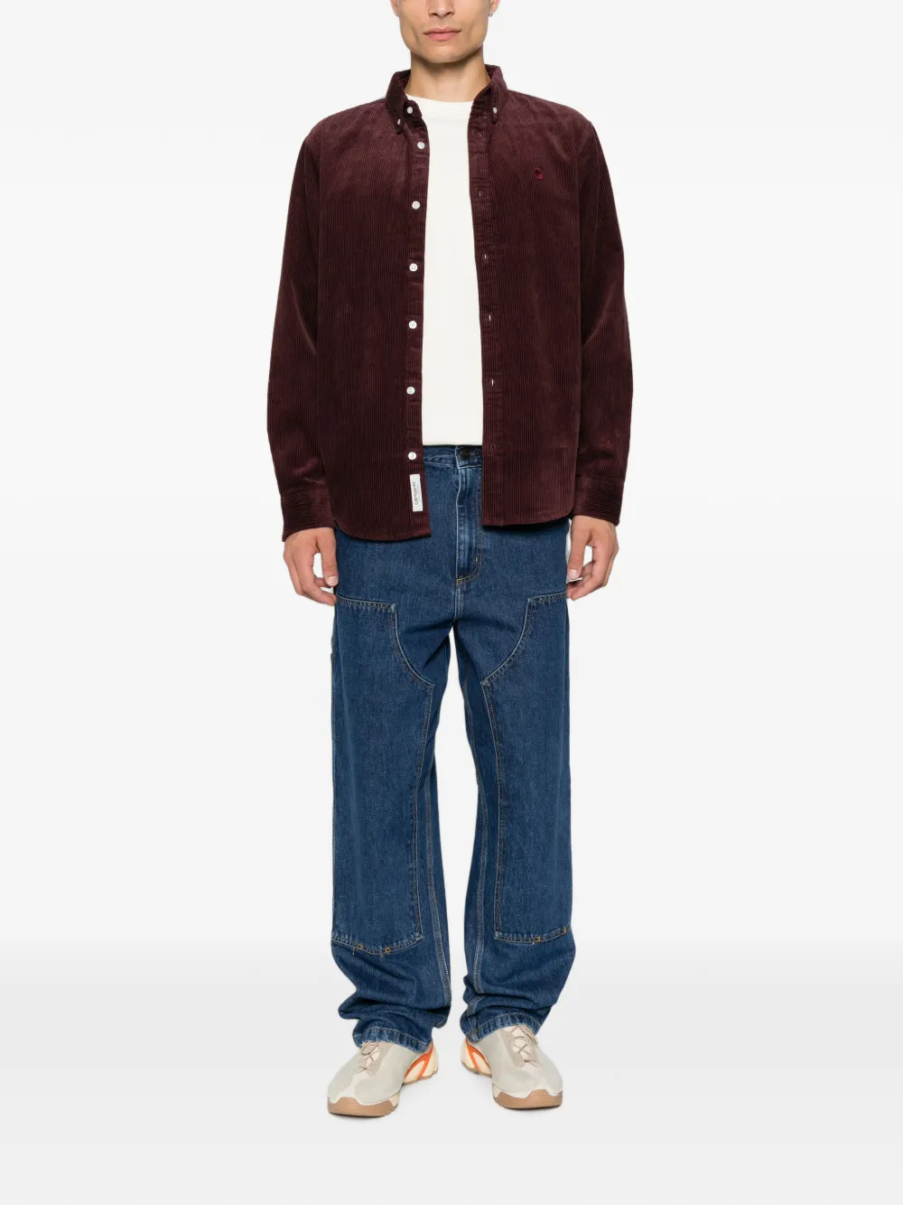 Carhartt WIP Ribfluwelen overhemd Paars