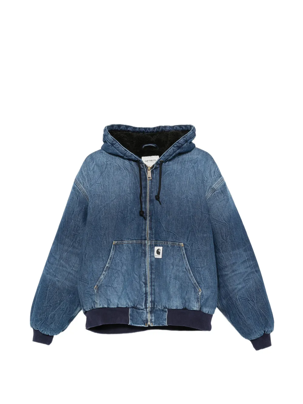 Carhartt WIP W' OG hooded zip-up denim jacket - Blu