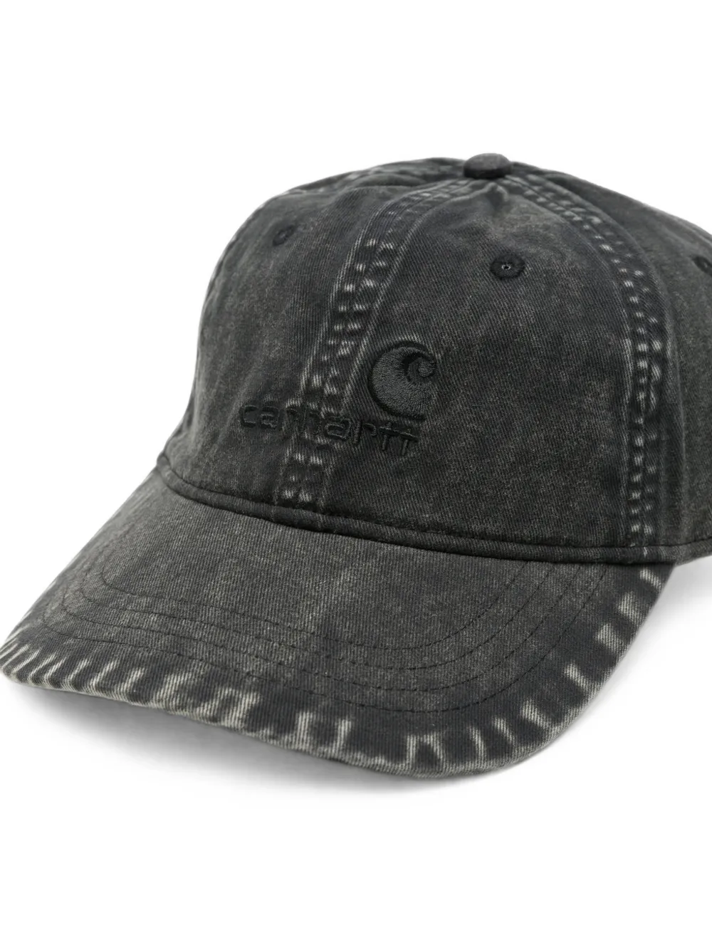 Carhartt WIP Lambert pet met geborduurd logo Zwart