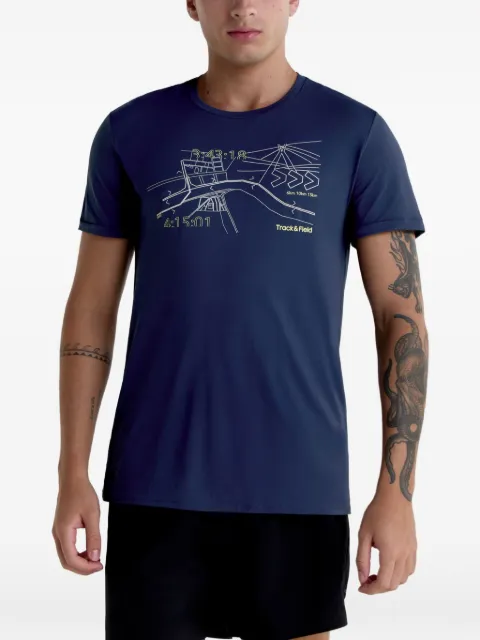 Track & Field Thermodry Race Time graphic-print T-shirt