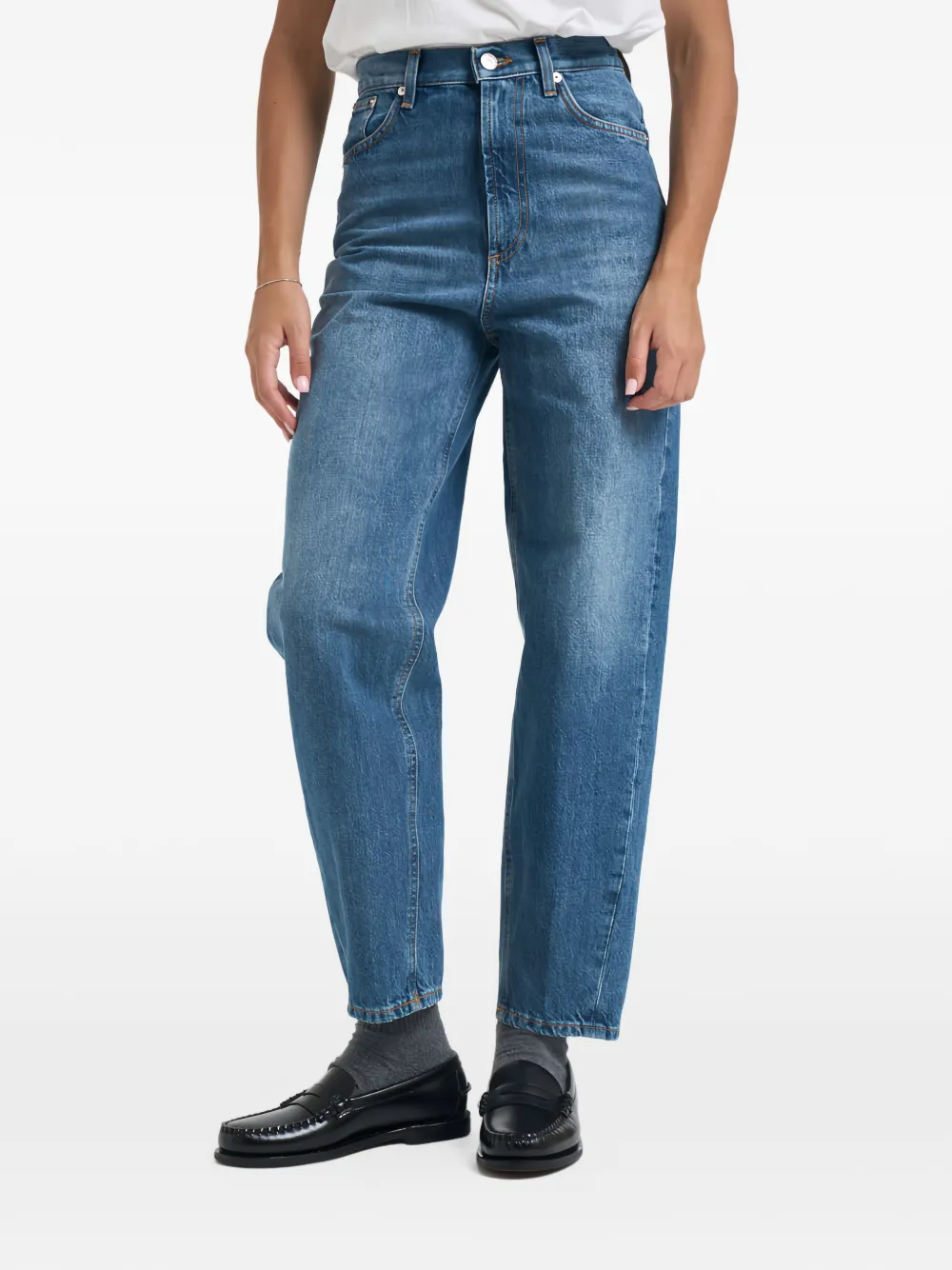 DONDUP high-waisted jeans - Blu