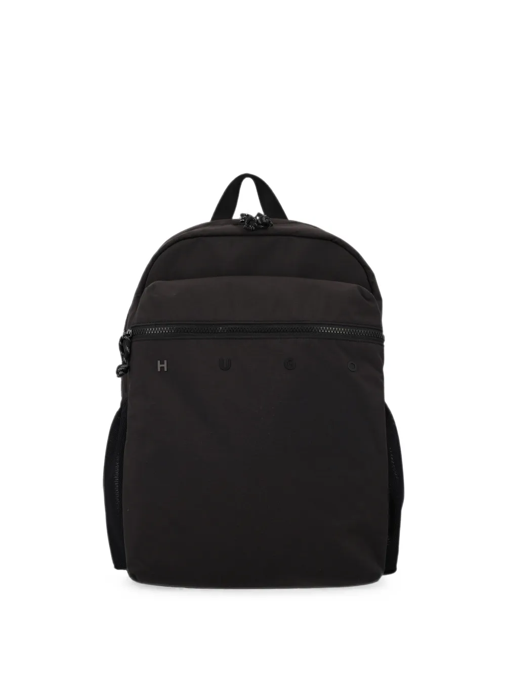 HUGO logo-plaque zip-fastening backpack - Nero