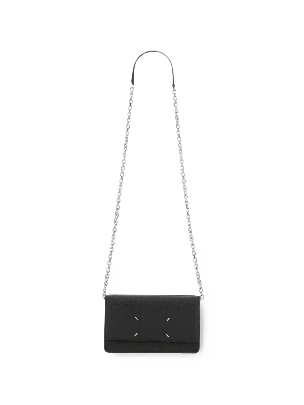 Maison Margiela Four Stitches Chain Wallet In Black