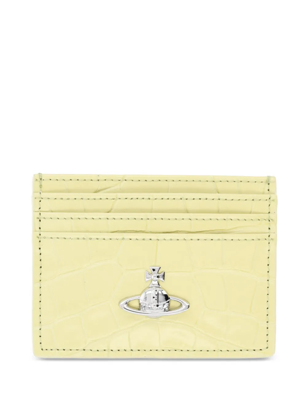 Vivienne Westwood croc-effect card holder - Giallo