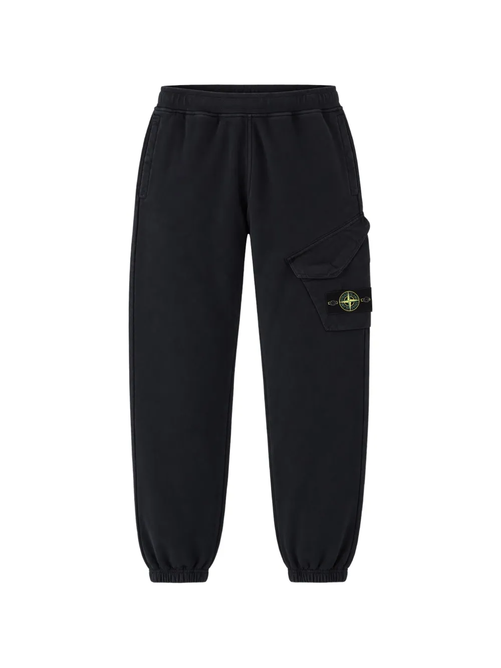 Stone Island logo-patch cargo track pants - Nero